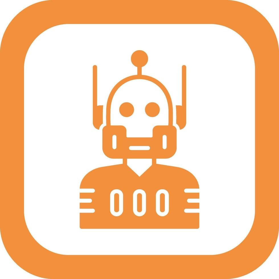 icono de vector de robot