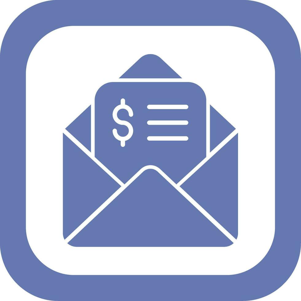 icono de vector de correo