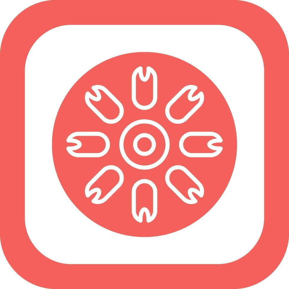 Centric Diatom Vector Icon
