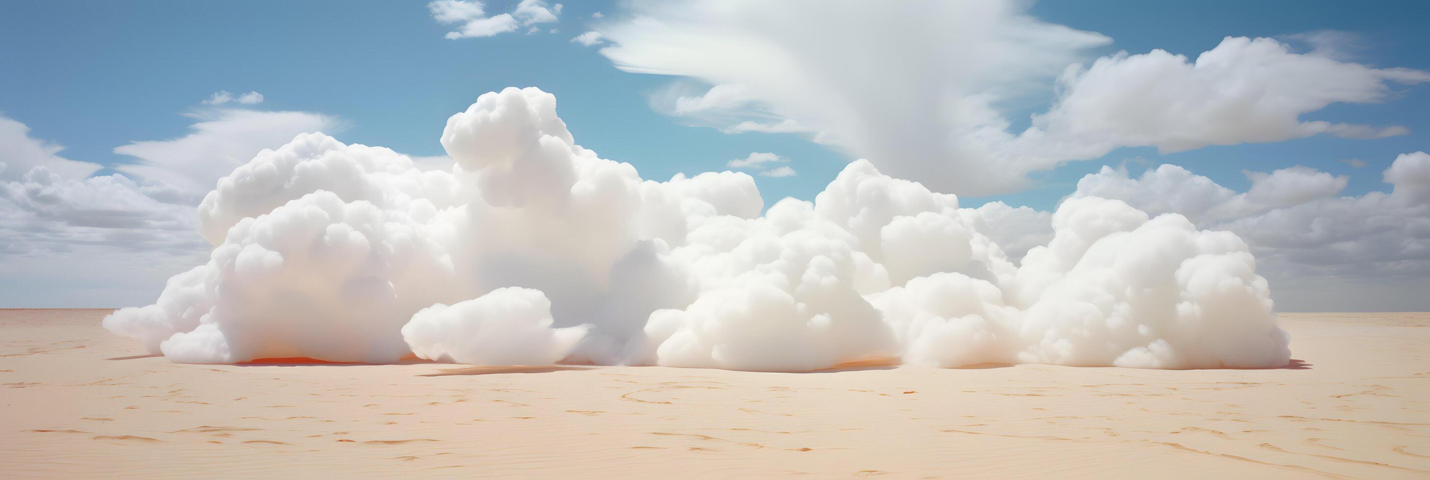 Clouds background wallpaper, colorful sky design, Generative AI photo