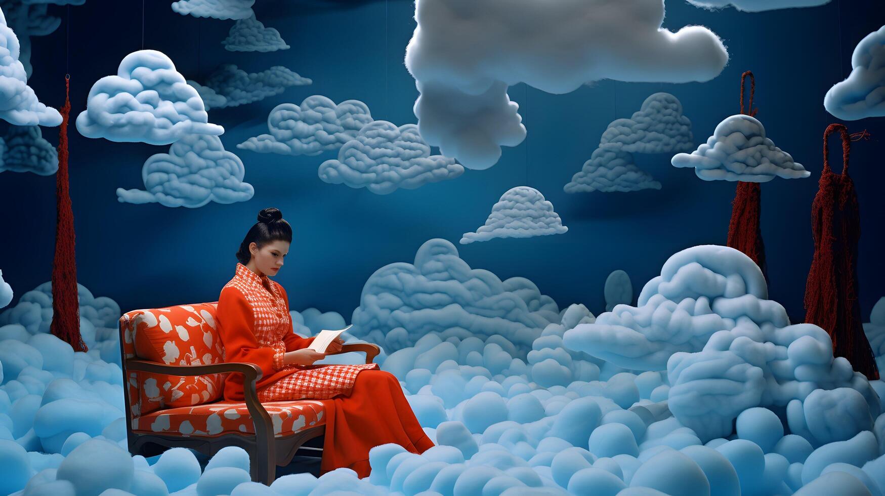 Clouds background wallpaper, colorful sky design, photo