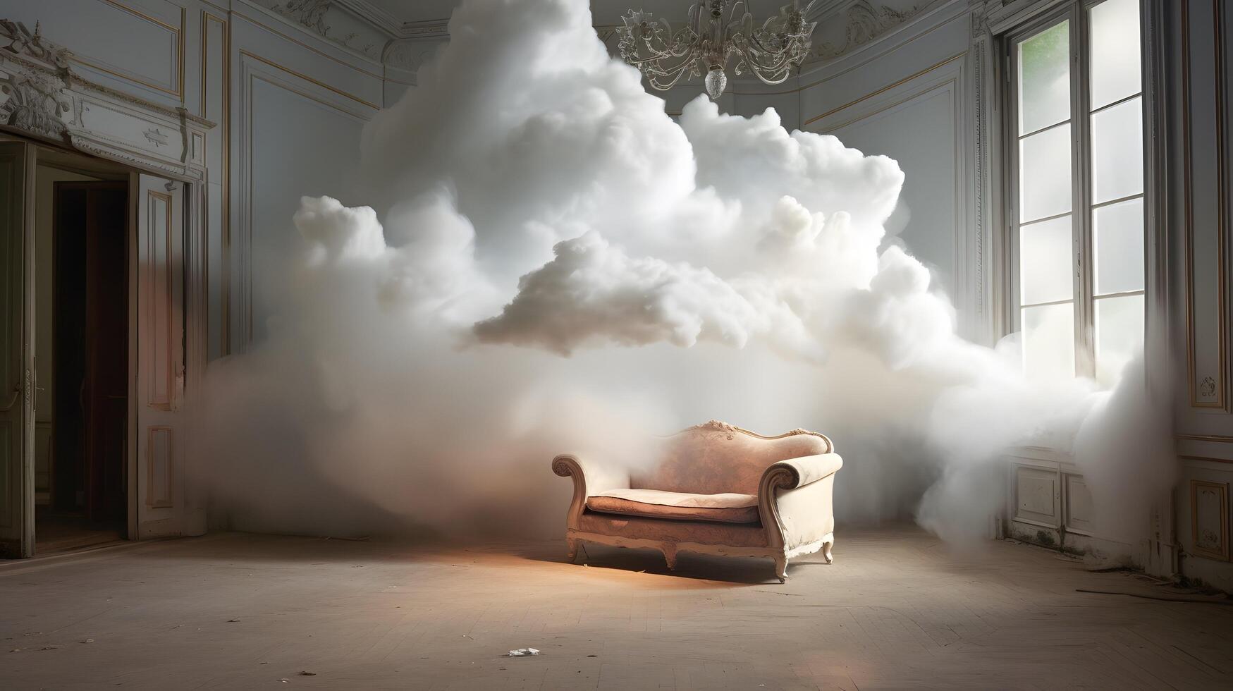 Clouds background wallpaper, colorful sky design, photo