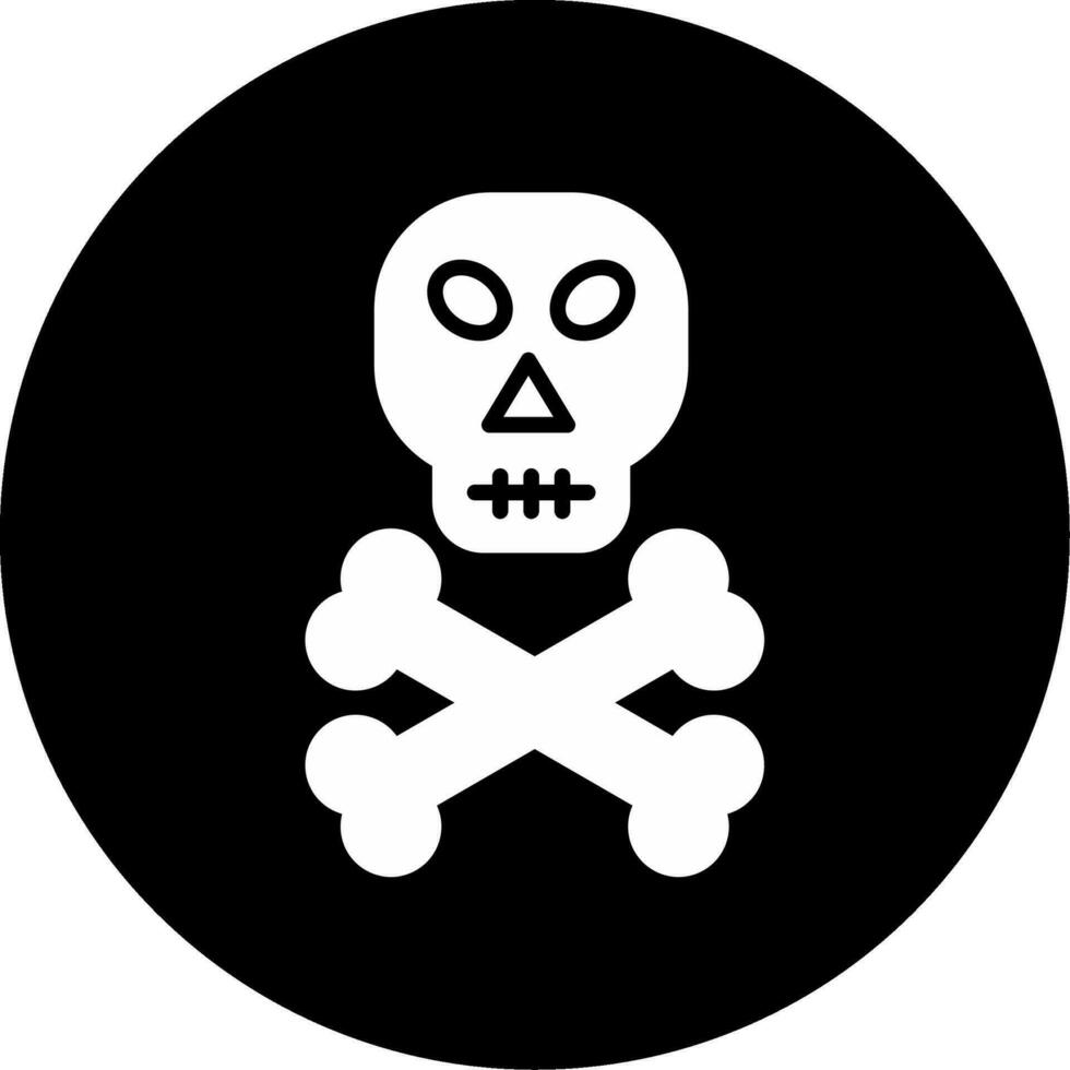 icono de vector de calavera