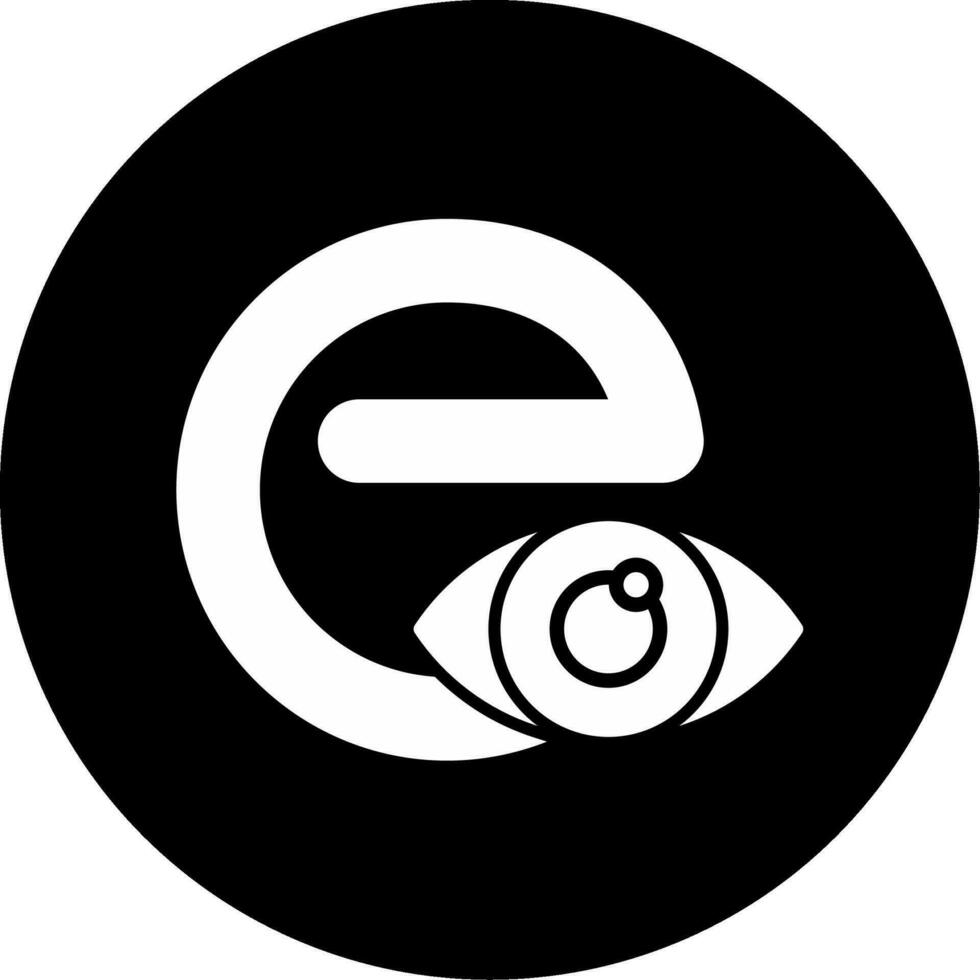 Small E Vector Icon