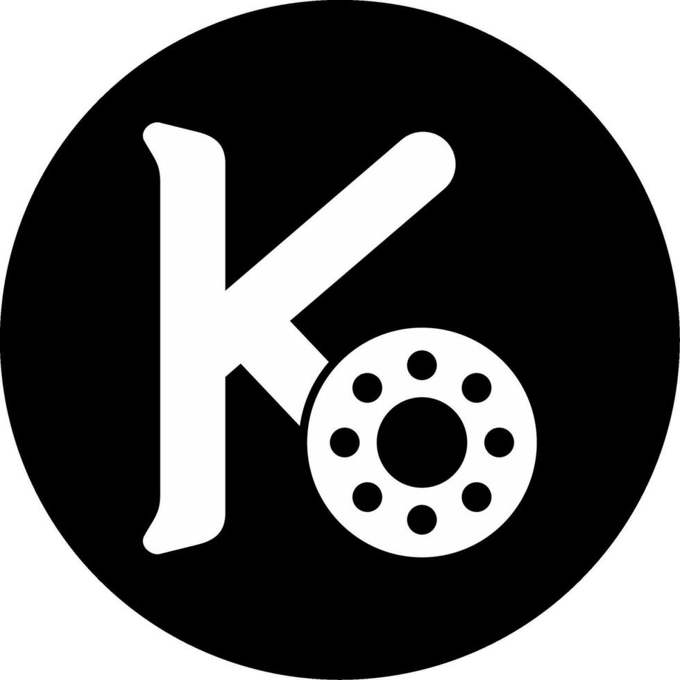capital k vector icono