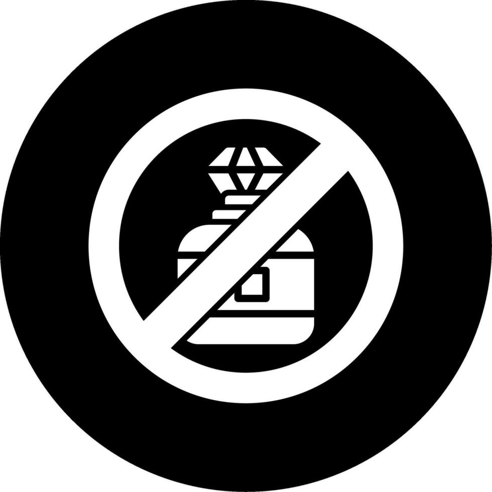 No perfume vector icono