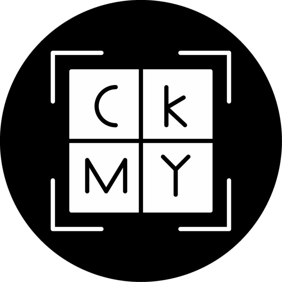 icono de vector de cmyk