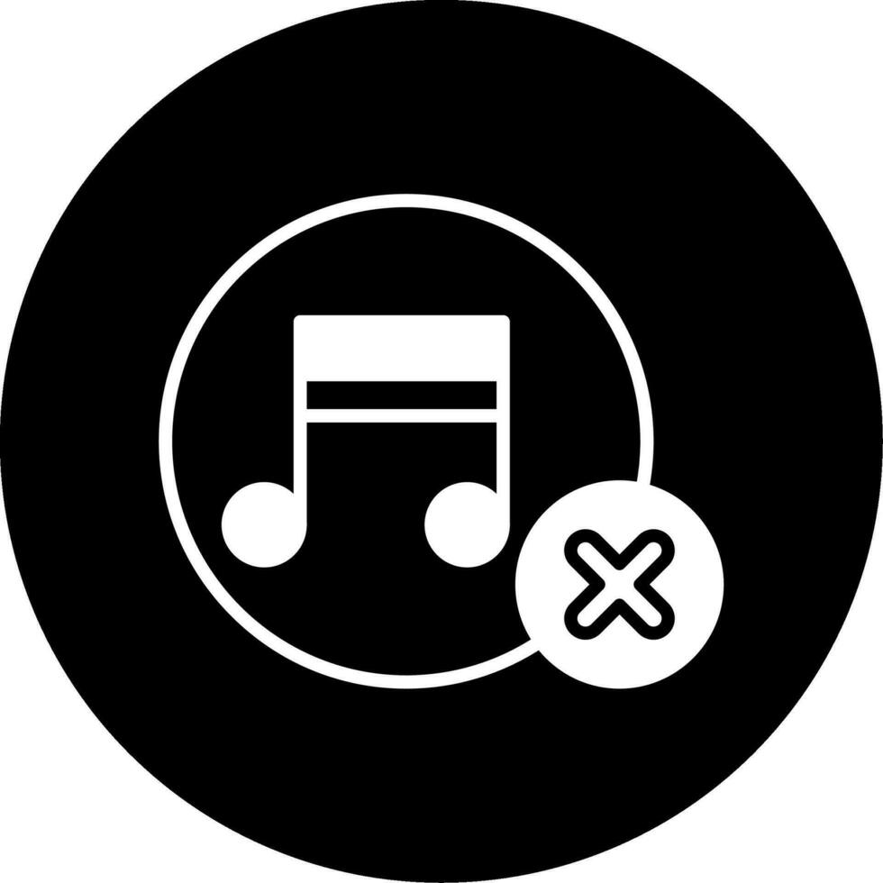 sin icono de vector de música