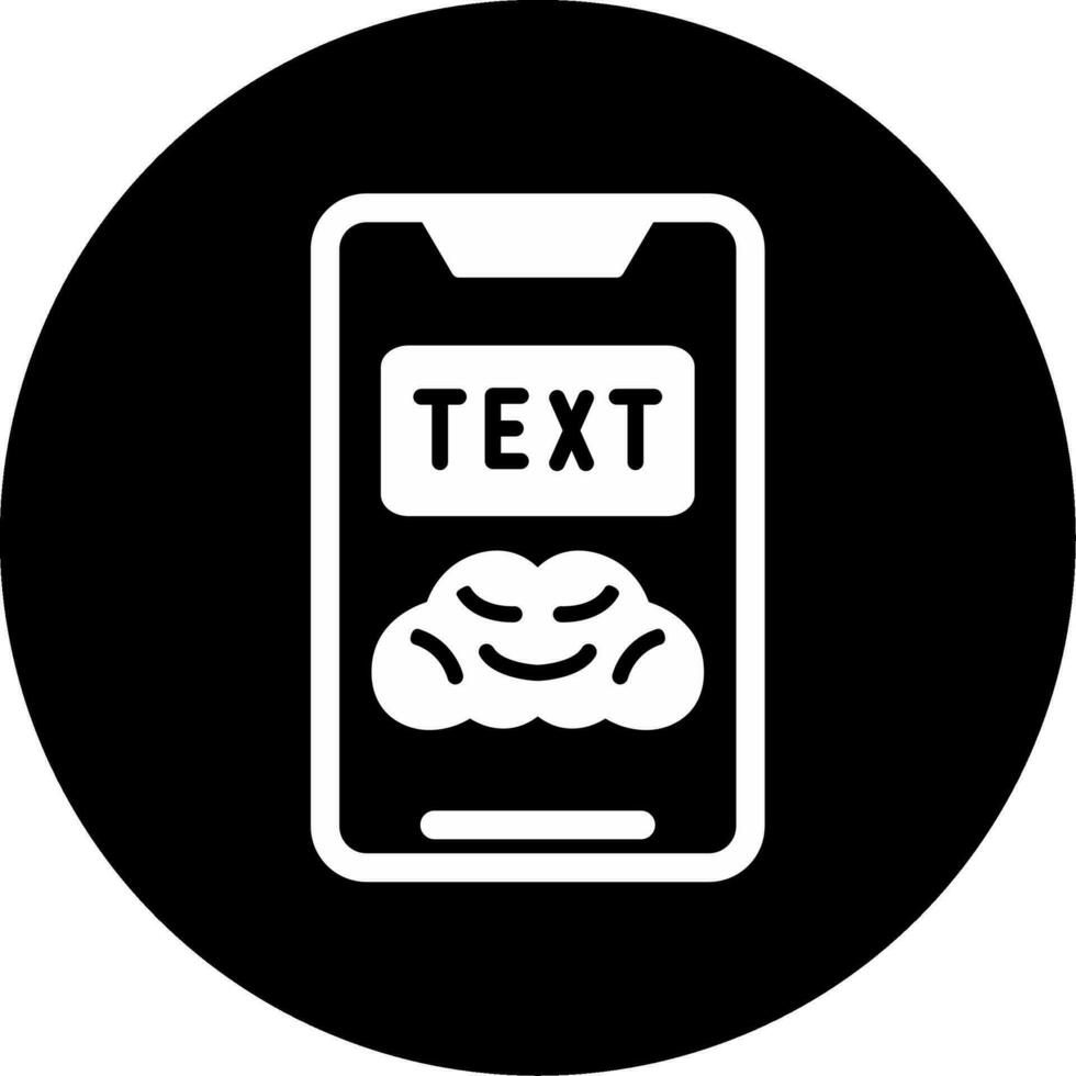 icono de vector de texto