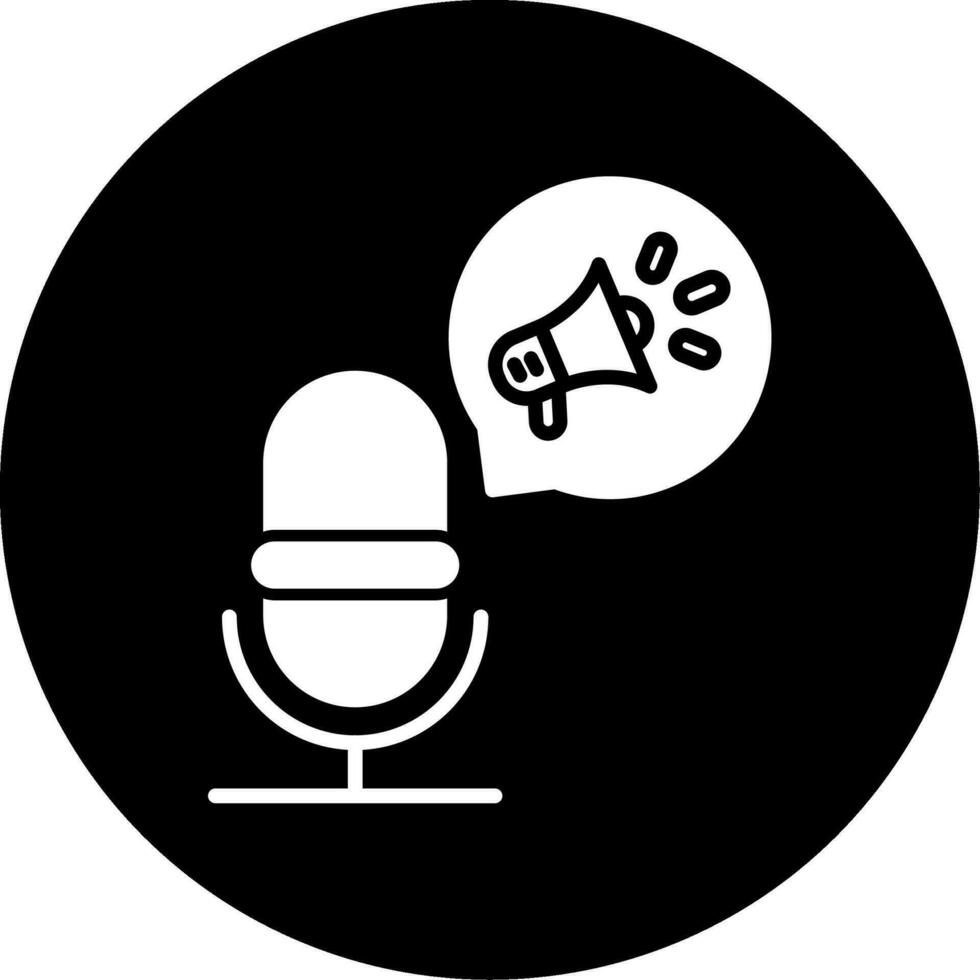 icono de vector de podcast