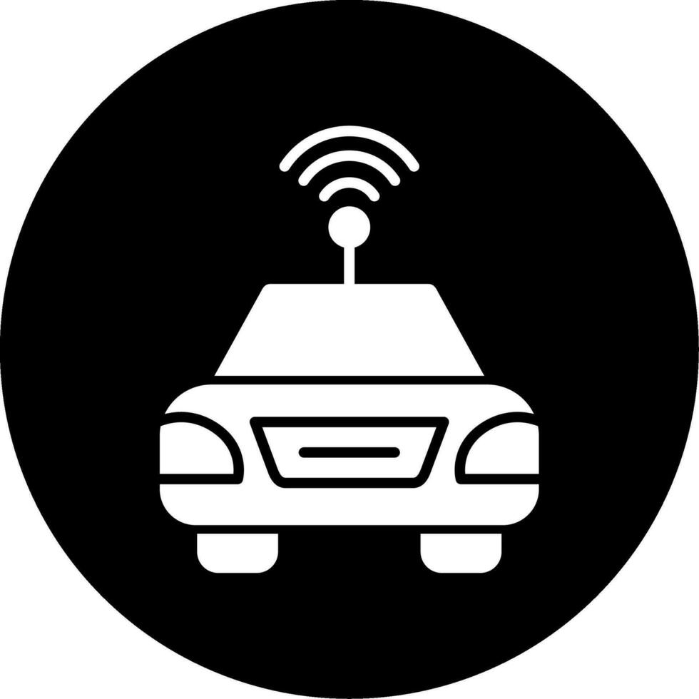 Autonomous Car Vector Icon