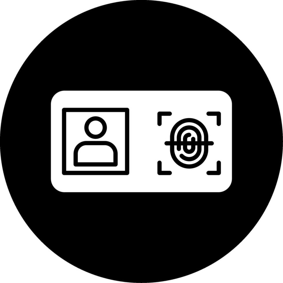 Biometric Identification Vector Icon