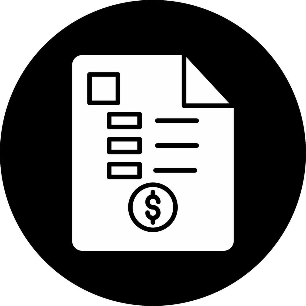 Receipt Vector Icon