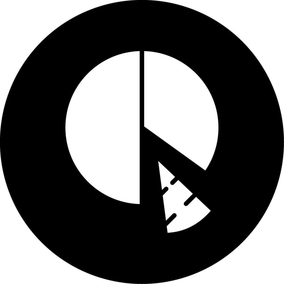 icono de vector de gráfico circular