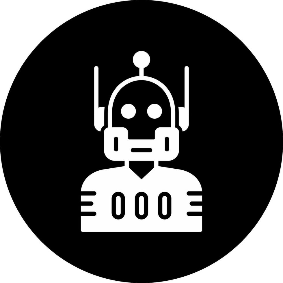 icono de vector de robot