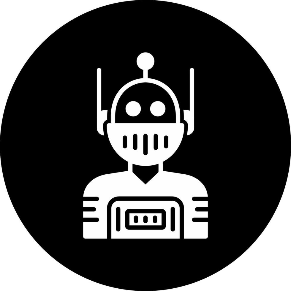 icono de vector de robot