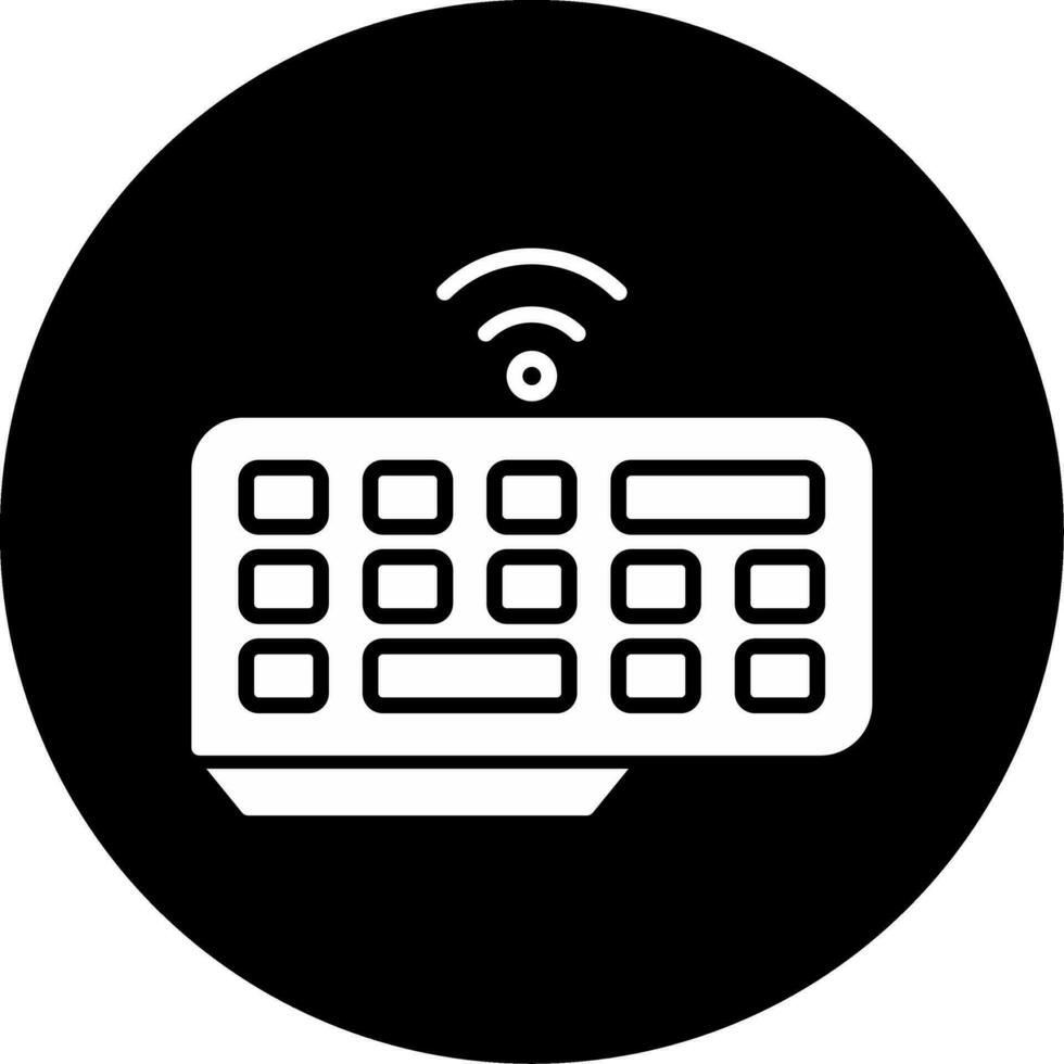 Wireless Keyboard Vector Icon