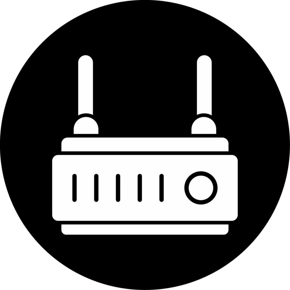 icono de vector de enrutador wifi