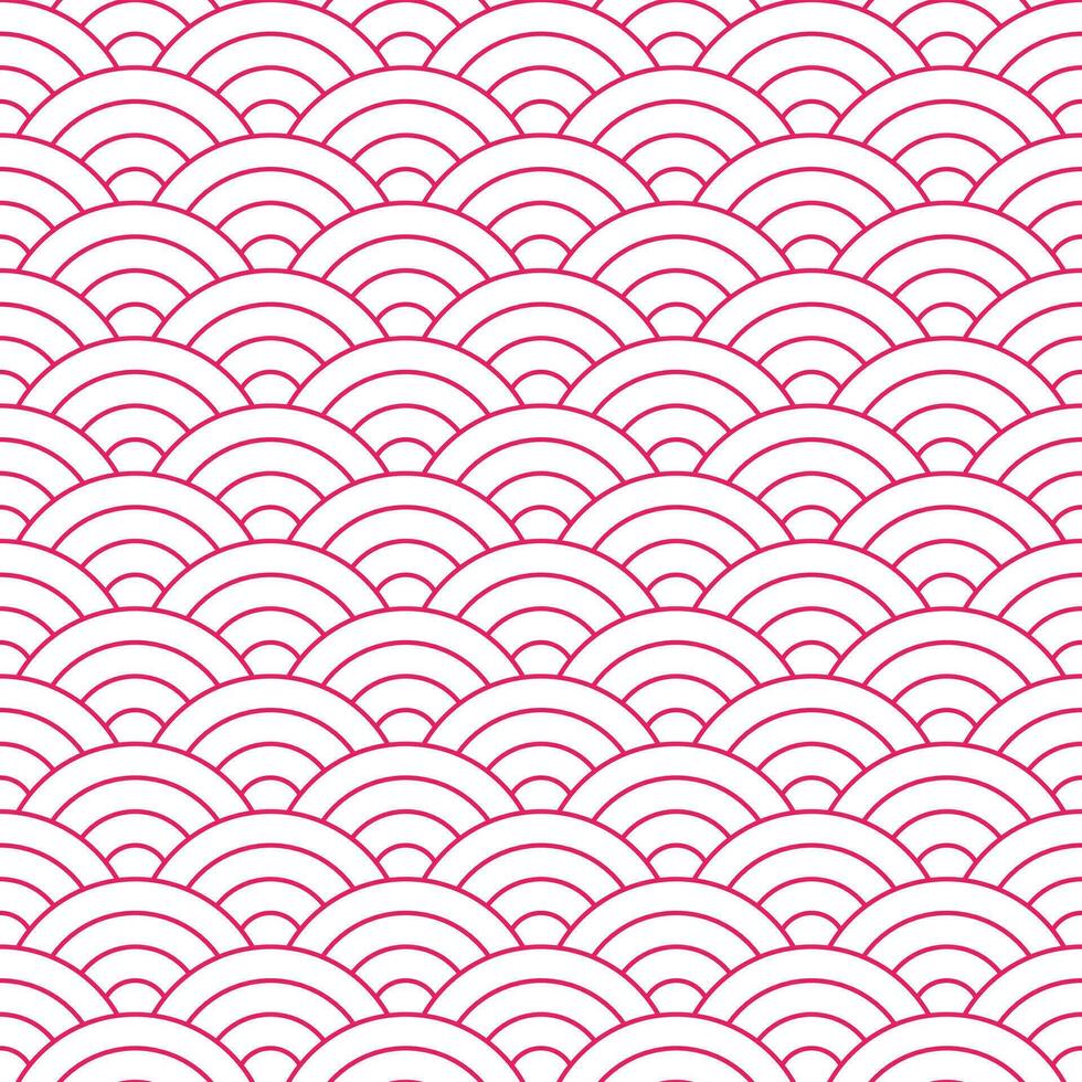 Pink Japanese wave pattern background. Japanese pattern vector. Waves background illustration. for clothing, wrapping paper, backdrop, background, gift card. vector