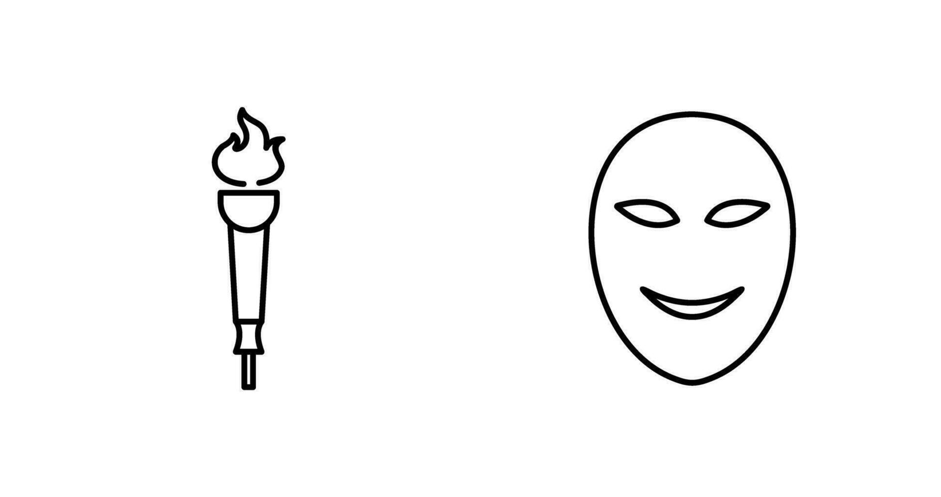 Museum Torch and Ancient Icon vector