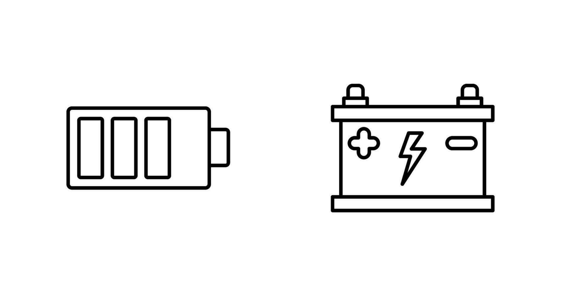 Charging and Accumulator Icon vector