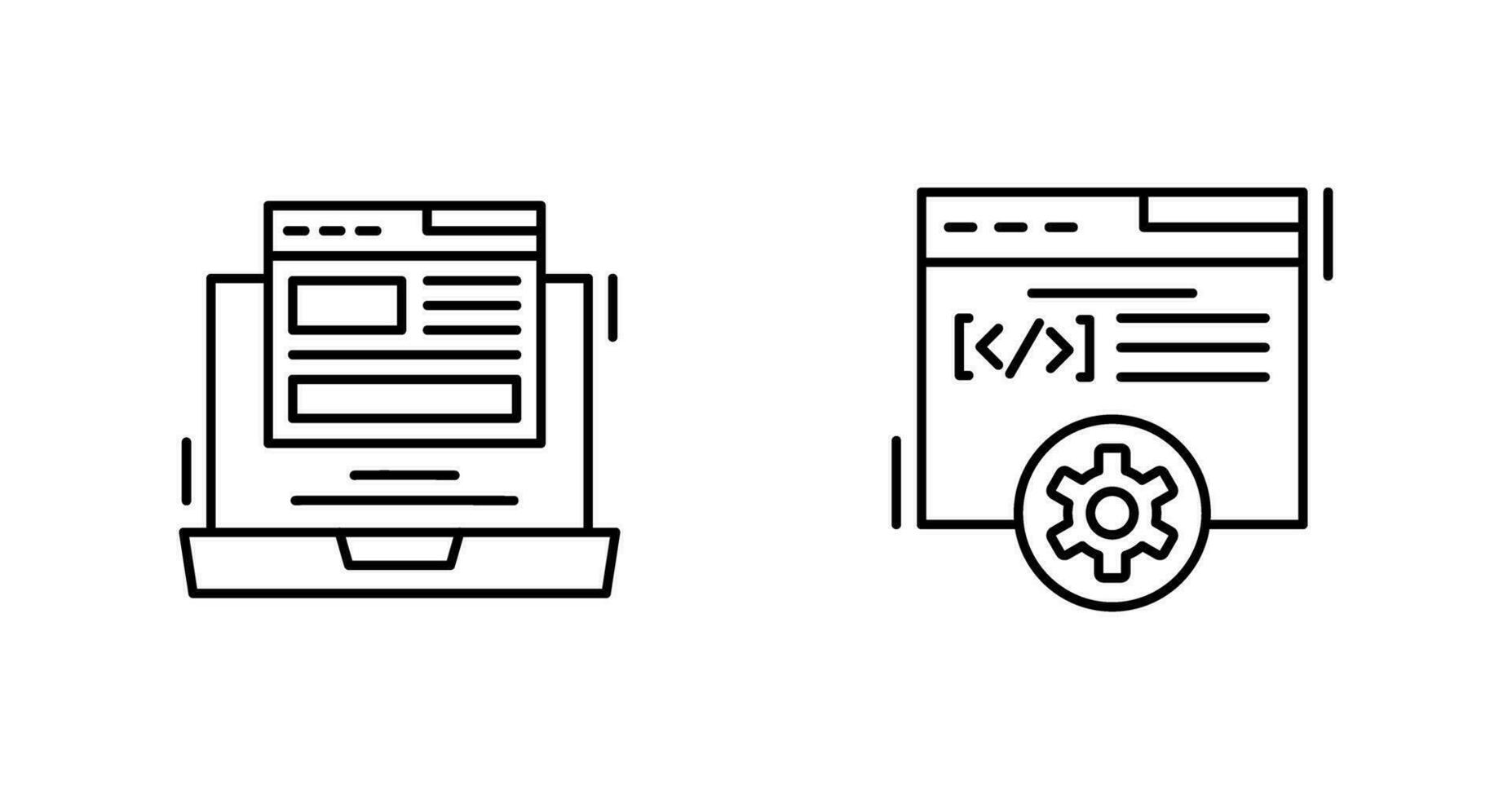 Layout and Development Icon vector