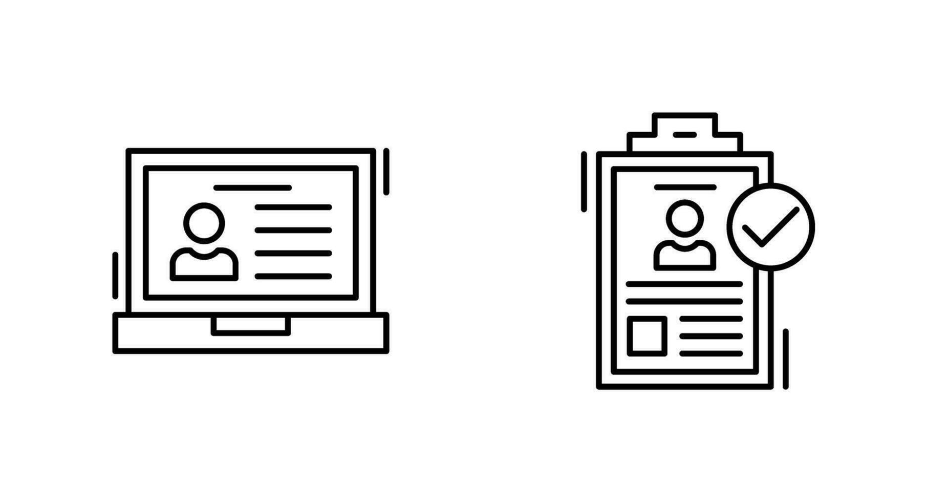 Laptop and Hire Icon vector