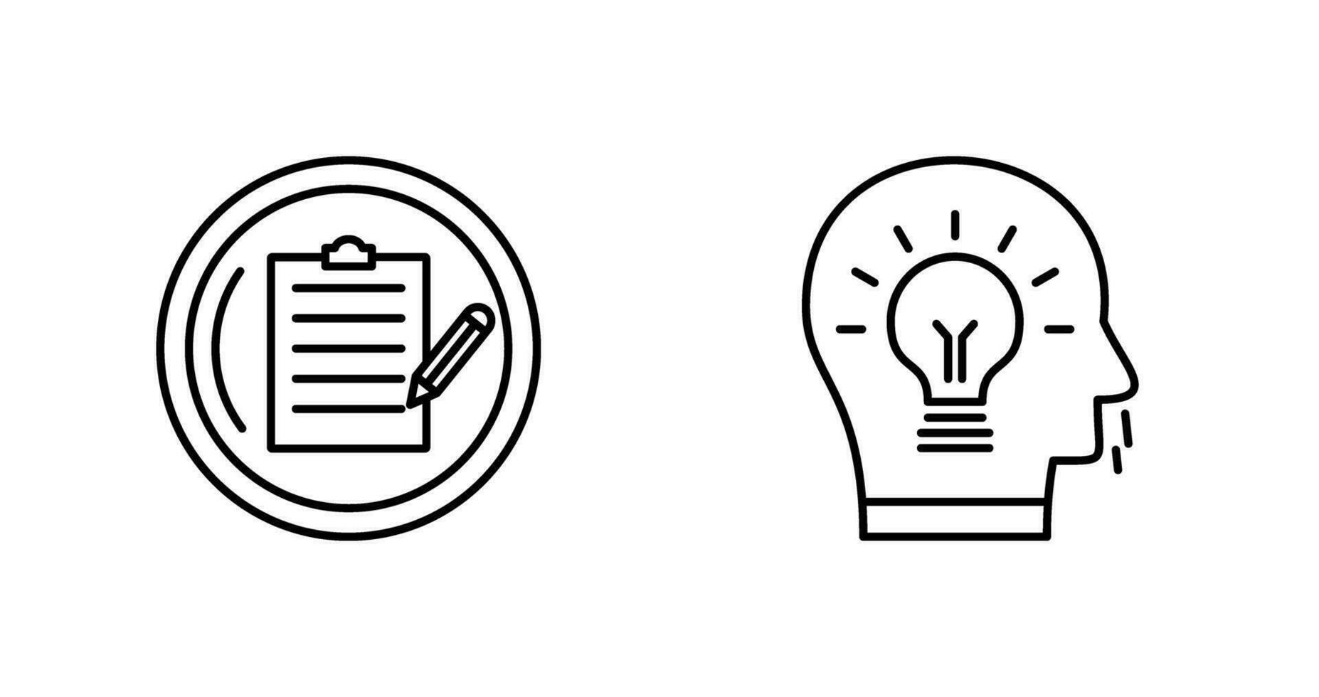 Contract and Idea Icon vector