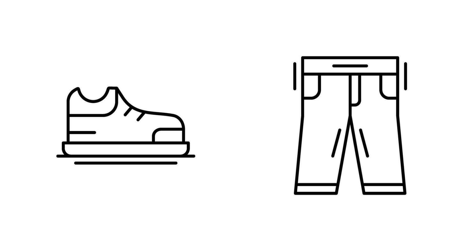 Shoes and Pants Icon vector