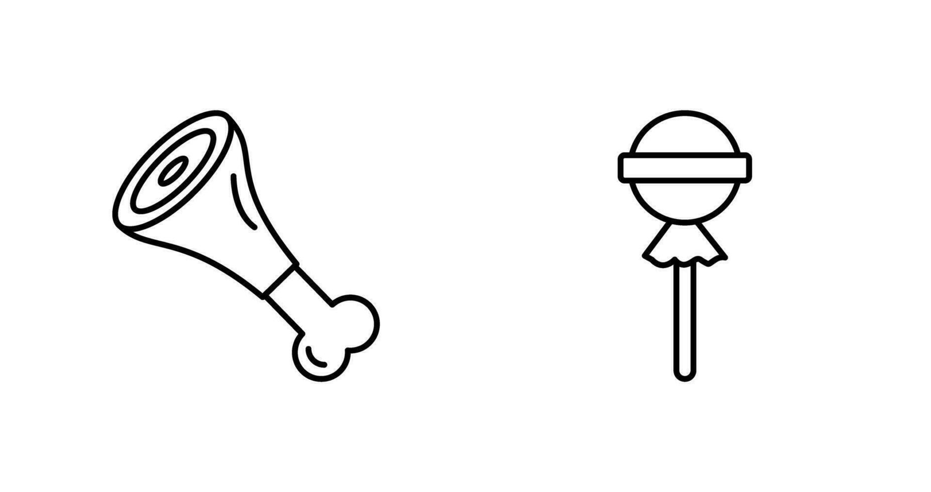 Meat and Candy Icon vector