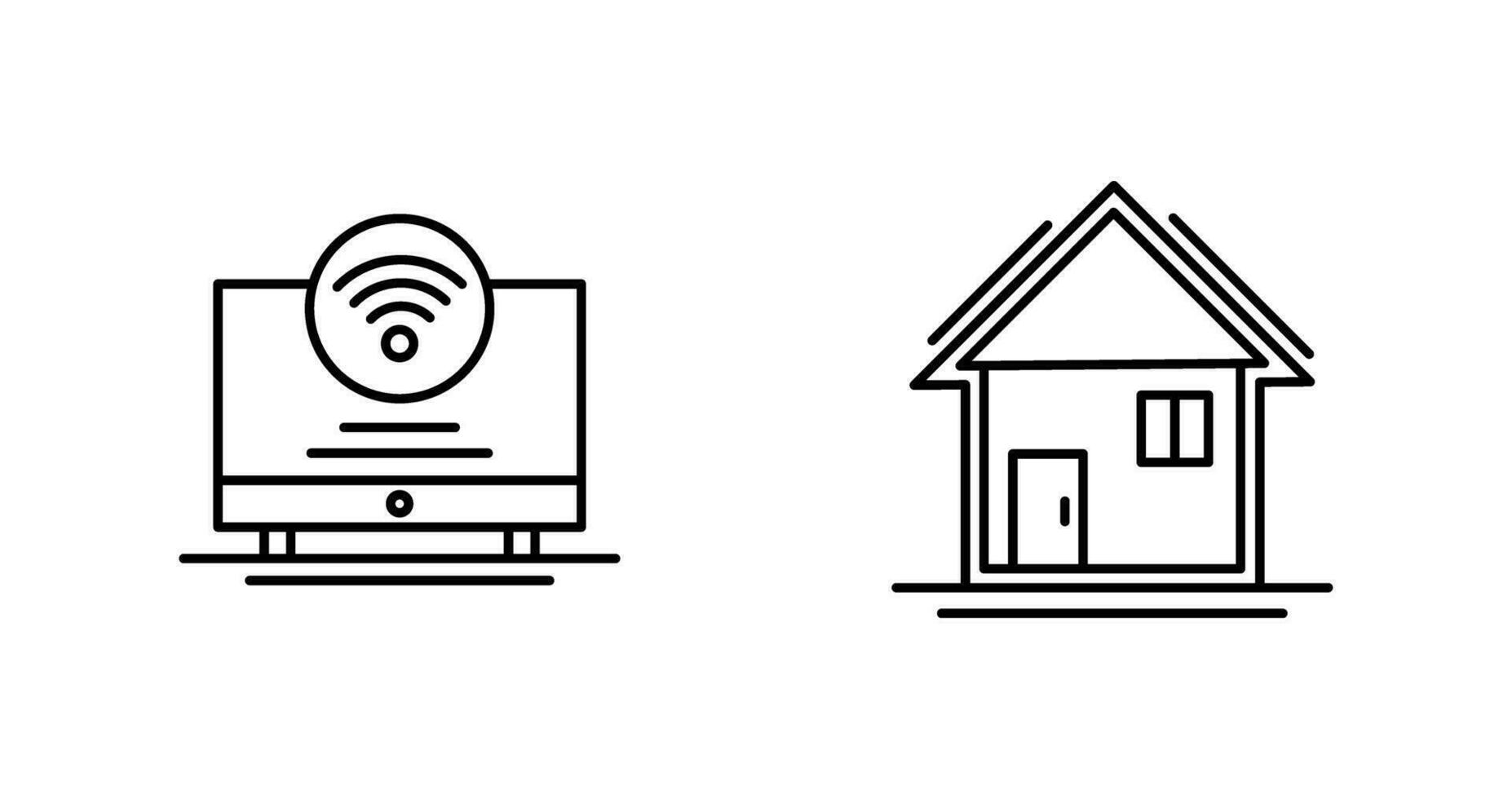 Led and Home Icon vector