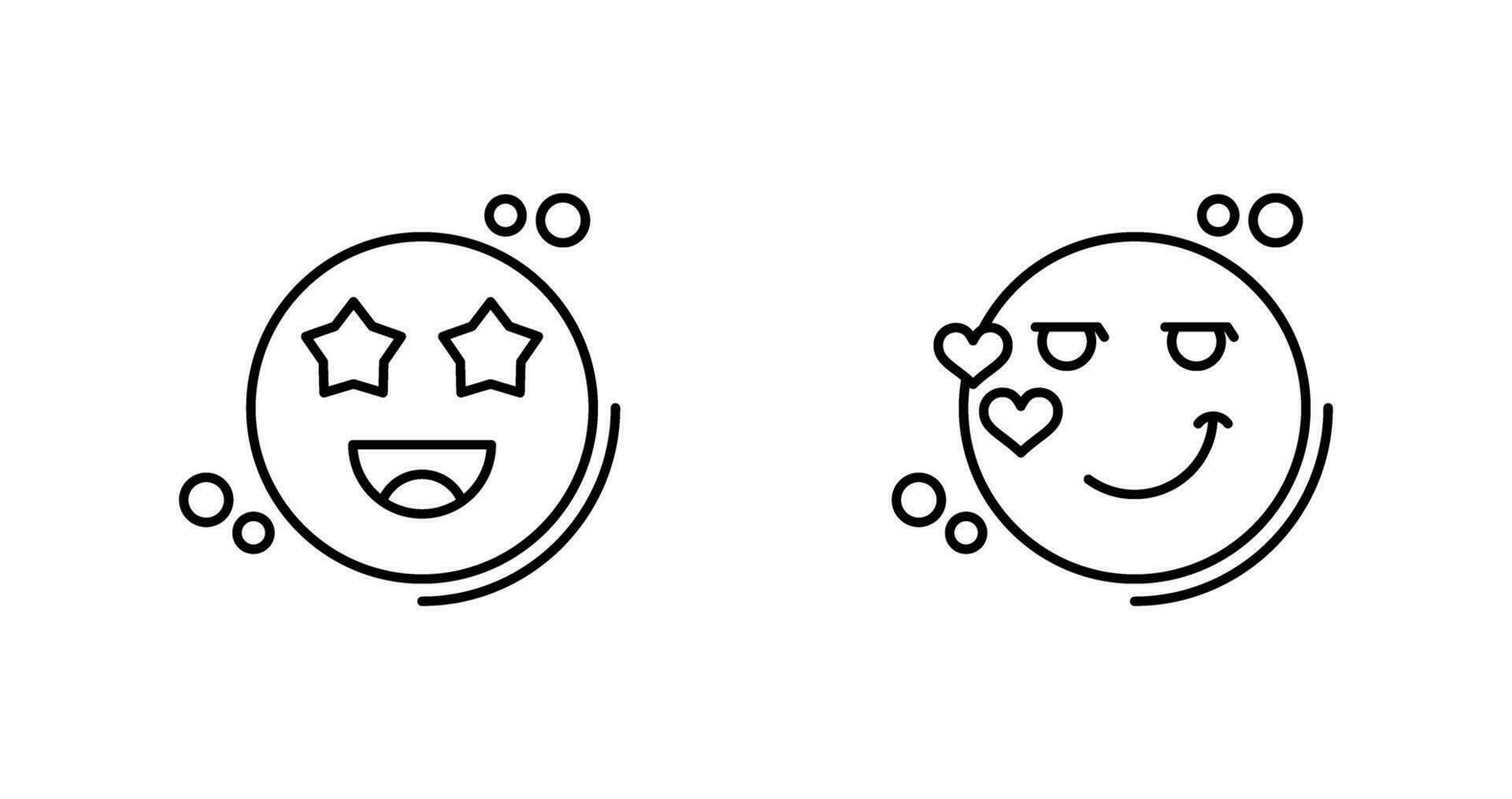 Starstruck and Flirty Icon vector