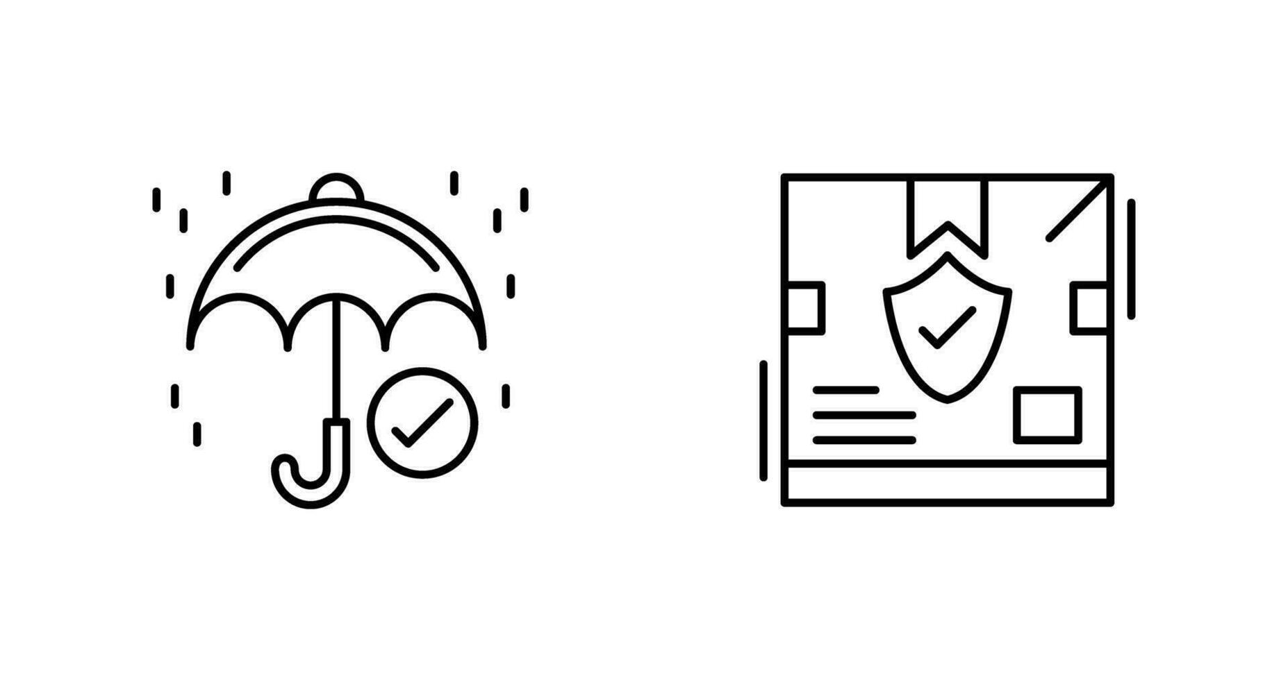 keep dry and delivery box Icon vector