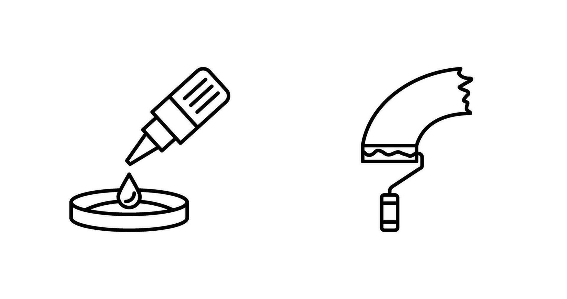 dropper and paint Icon vector