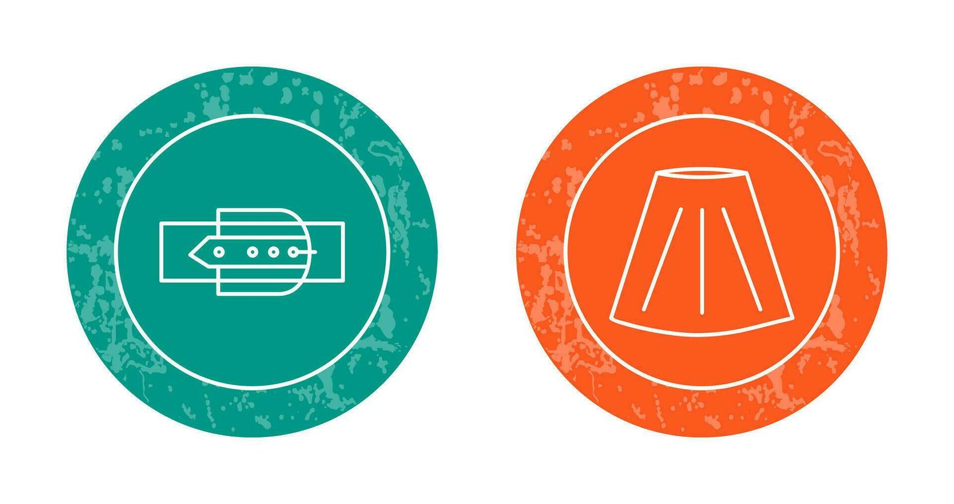 Skirt and Belt Icon vector