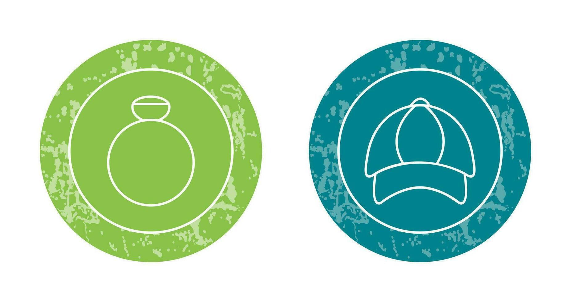 Ring and P Cap Icon vector