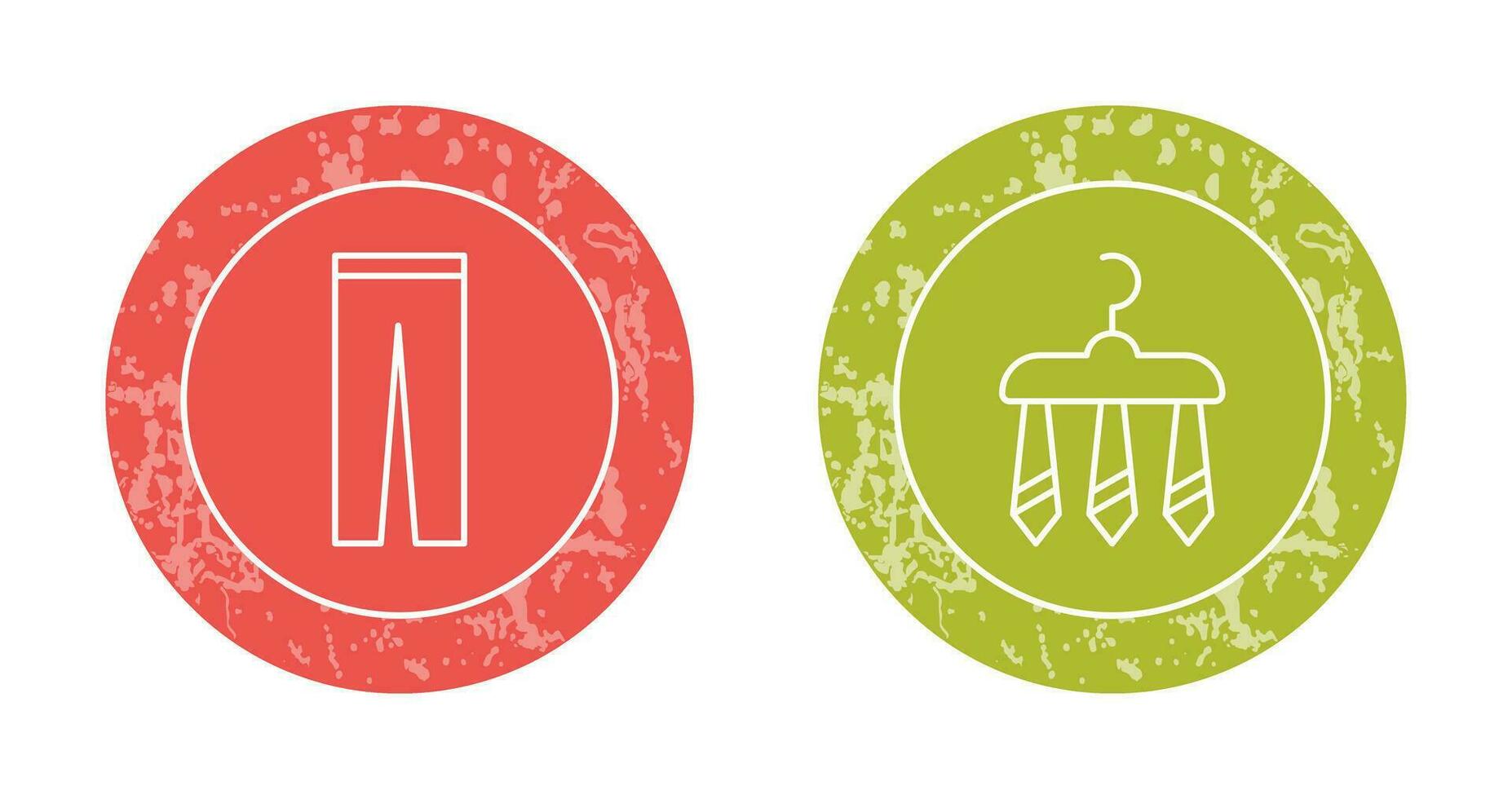 Trousers and Three Ties Icon vector