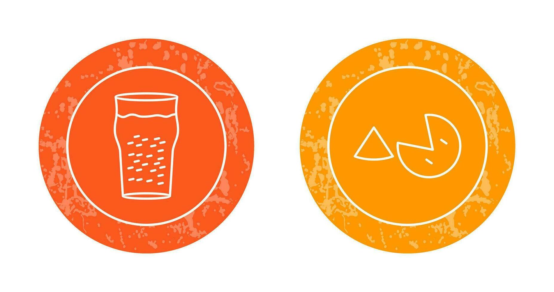 Pint of Beer and Pie Icon vector