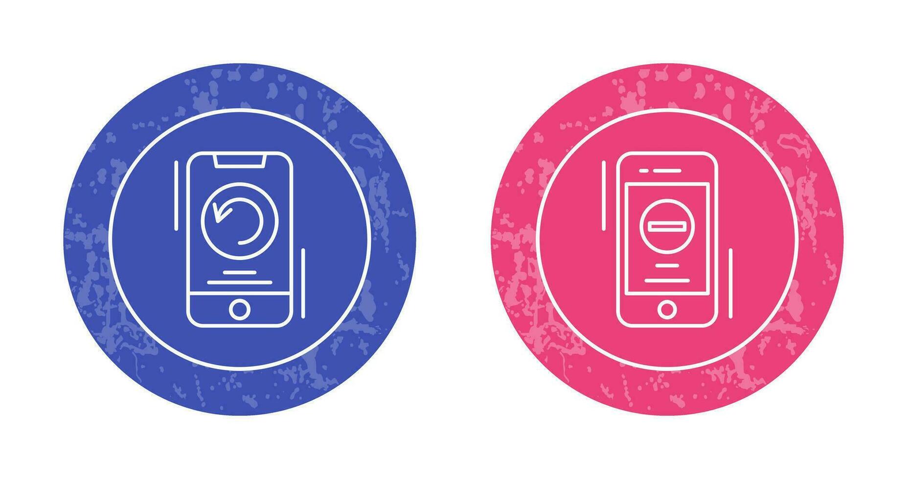 Restart and Remove Icon vector