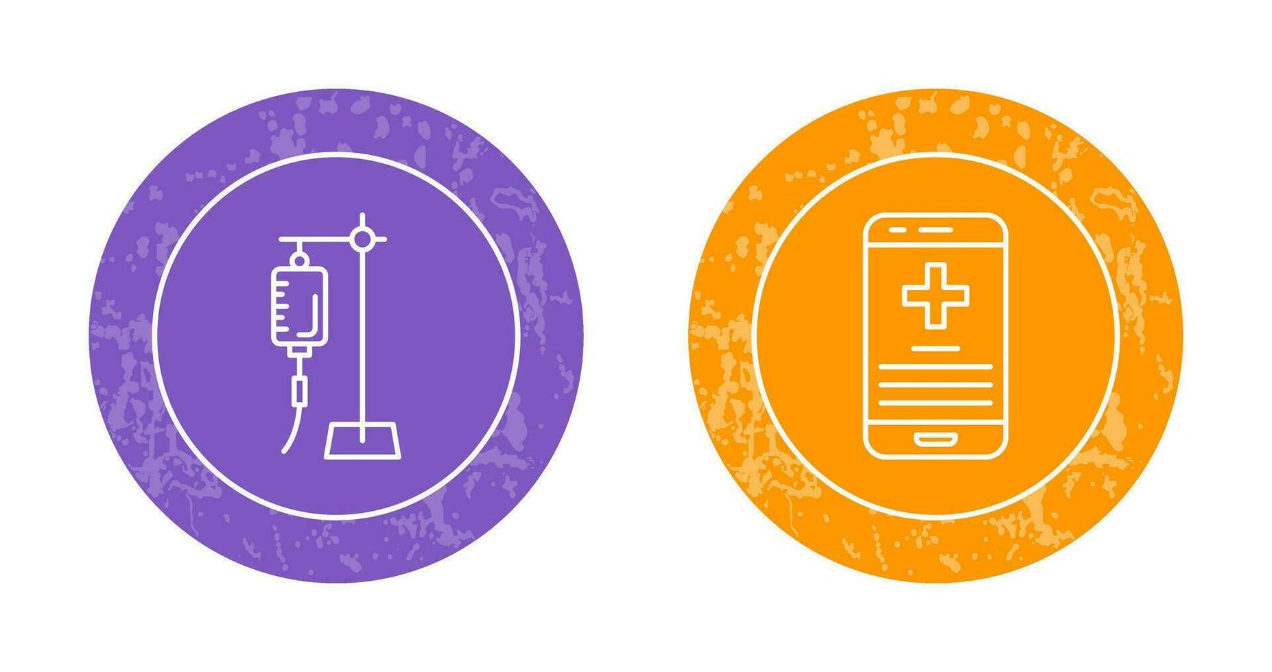 Saline and Smartphone Icon vector