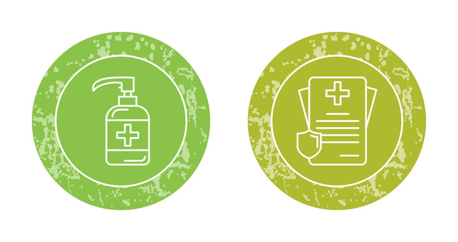 Sanitizer and Receipt Icon vector