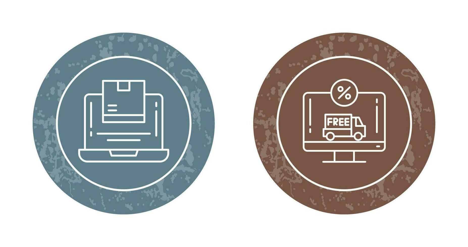 Delivery and Discount Icon vector