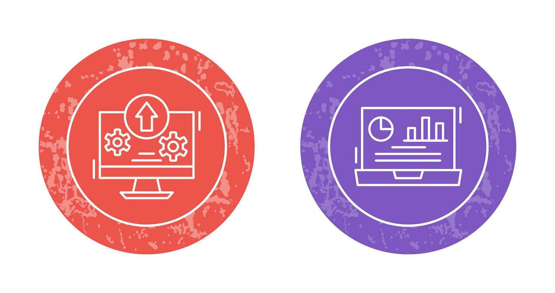 Upload and Dashboard Icon vector