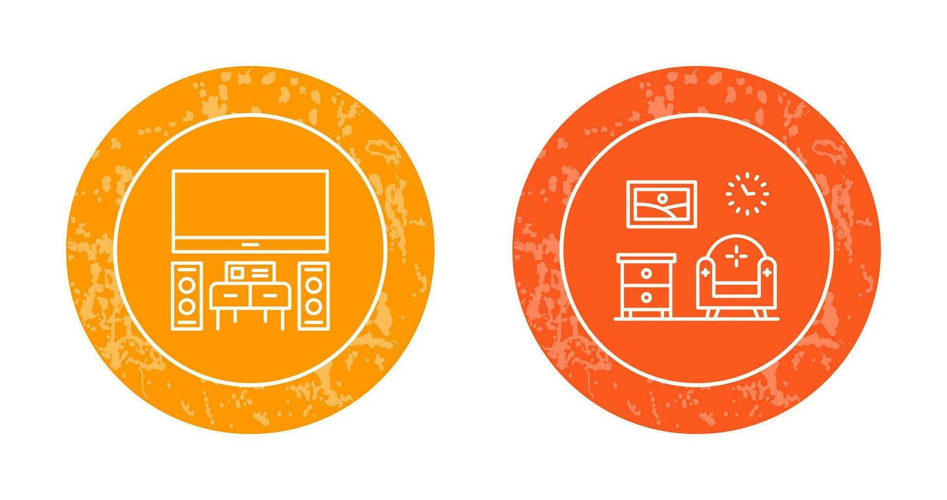 Home Theater and Living Room Icon vector