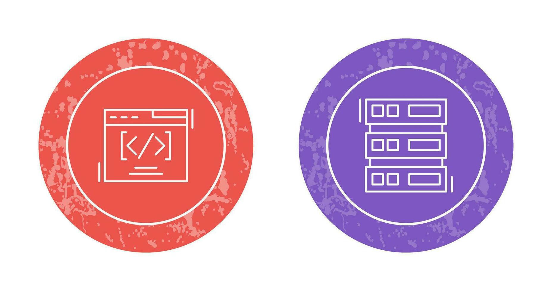Web Coding ND Server Icon vector