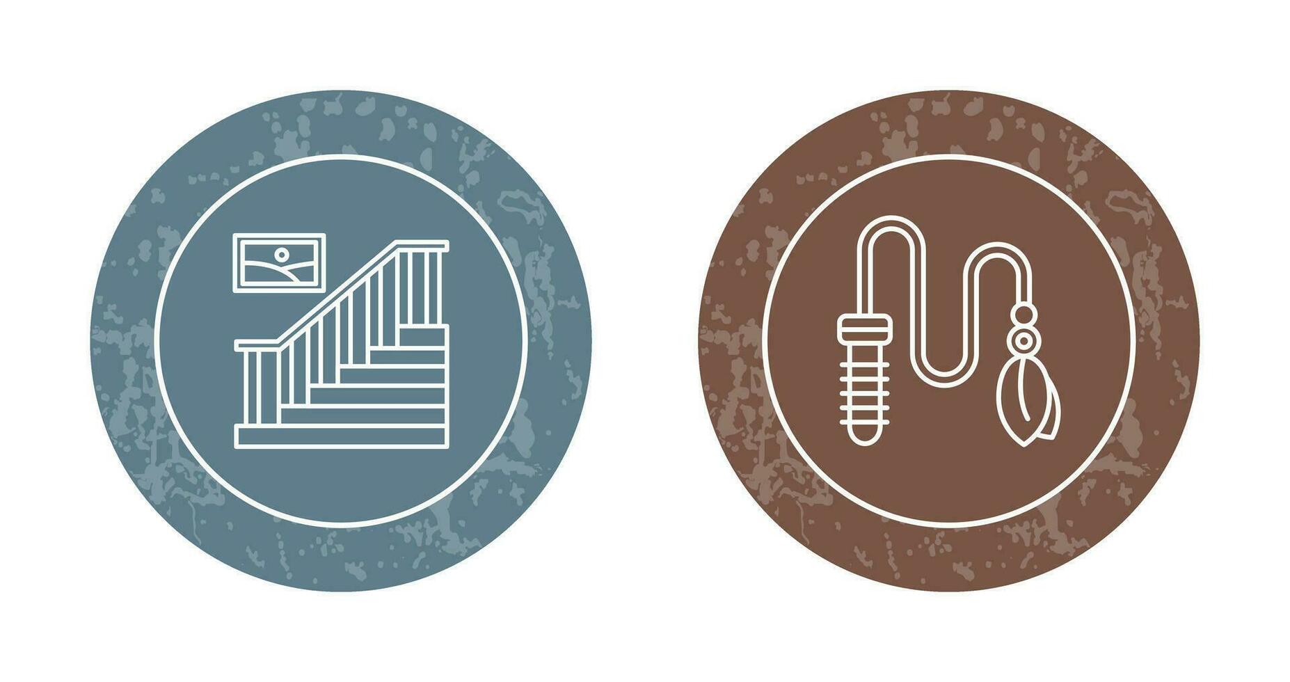 Stair and Cat Toy Icon vector