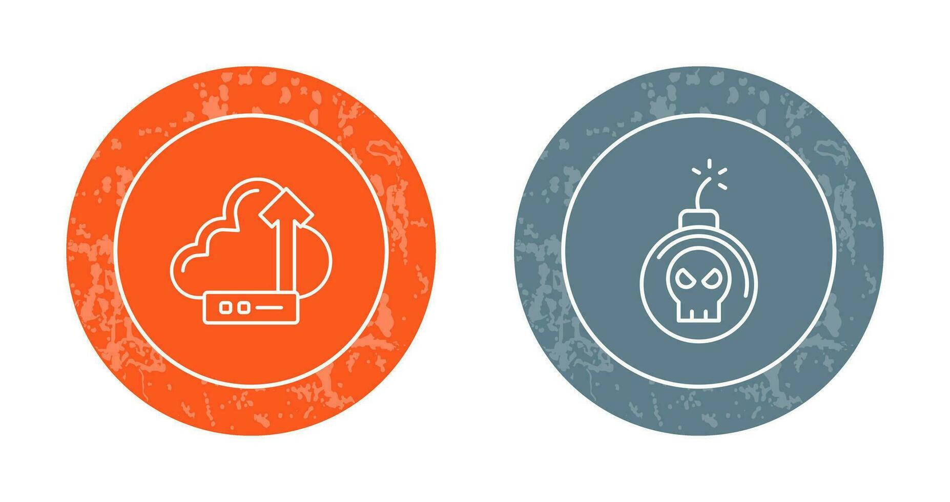 Cloud and Bomb Icon vector