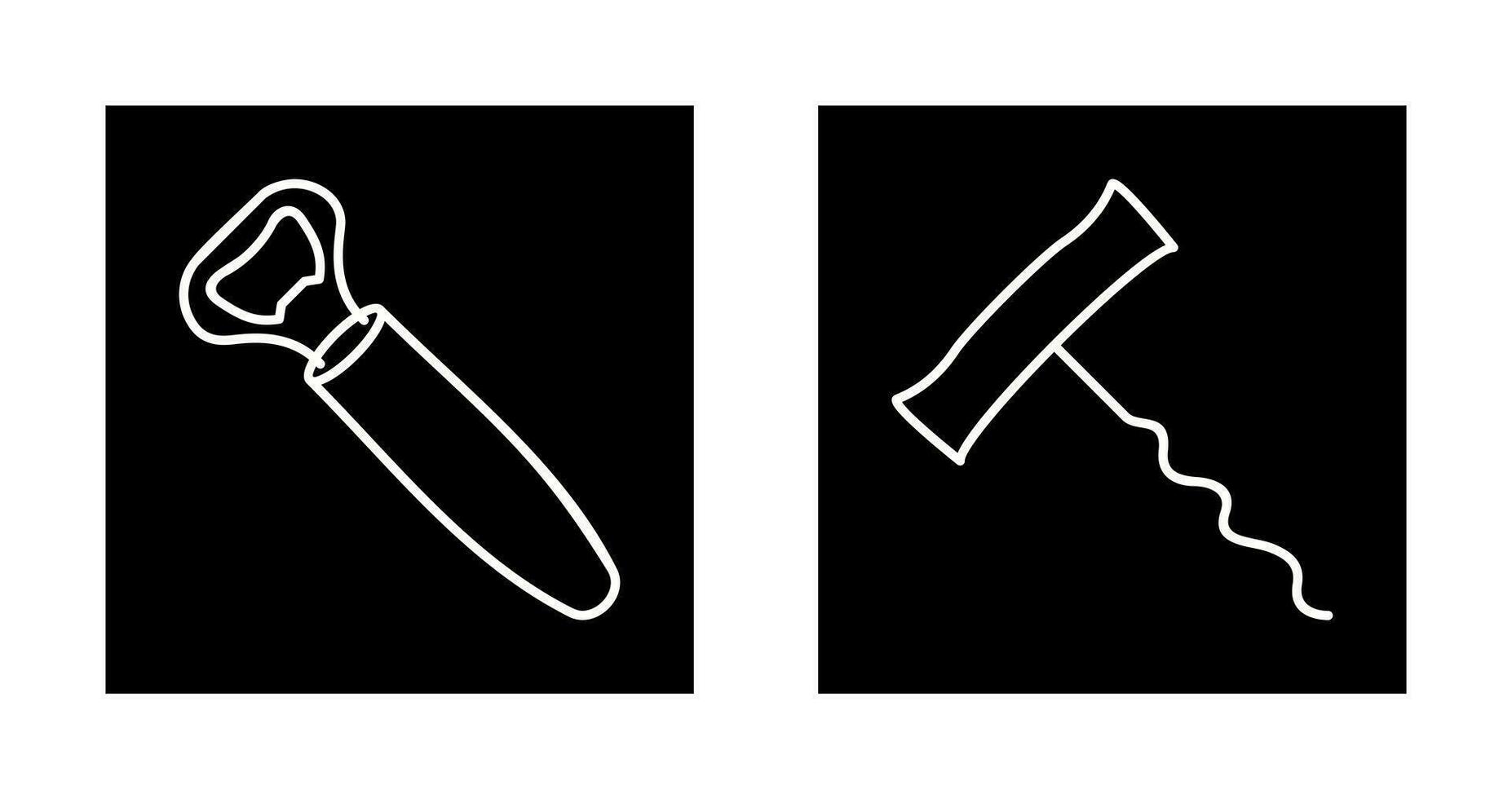 opener and corkscrew Icon vector