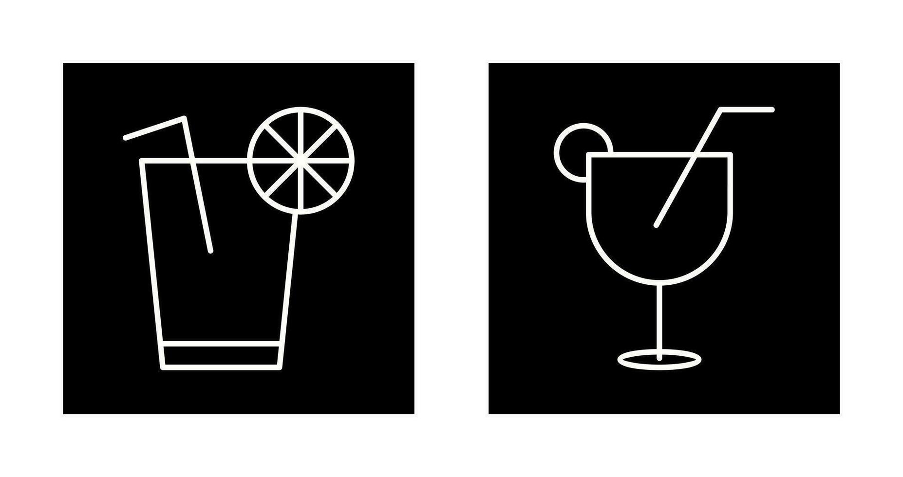 lemon juice and drinks Icon vector