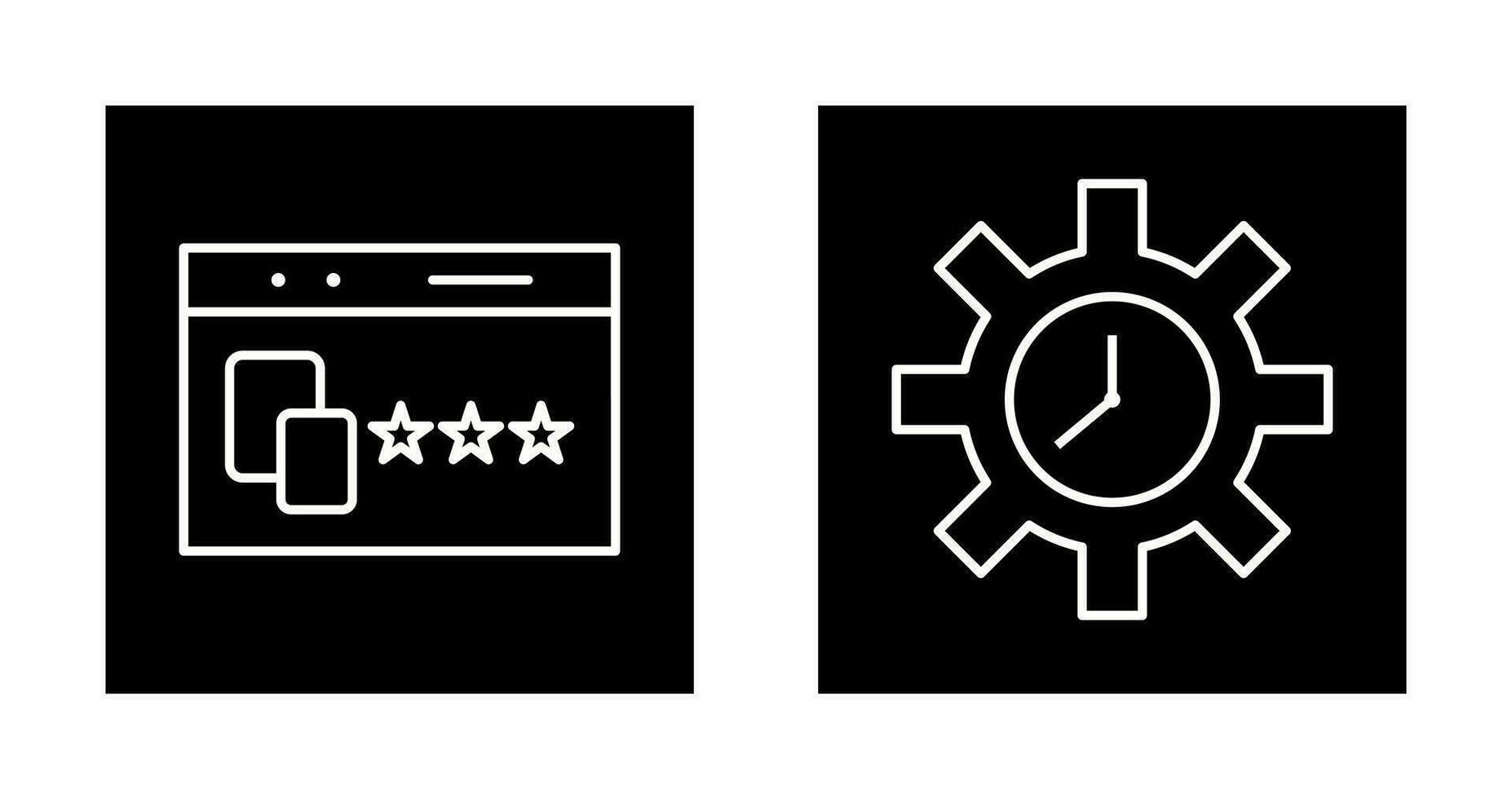 Website Promotion and Time Optimization Icon vector